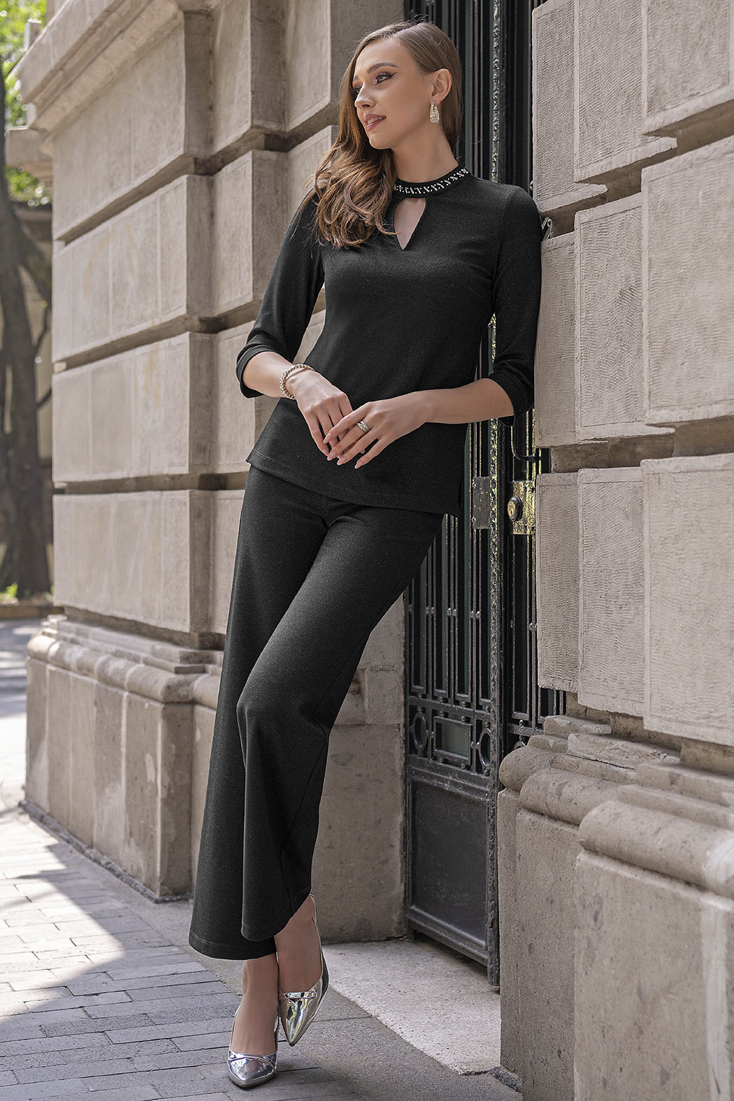 Conjunto De Pantalon Con Blusa