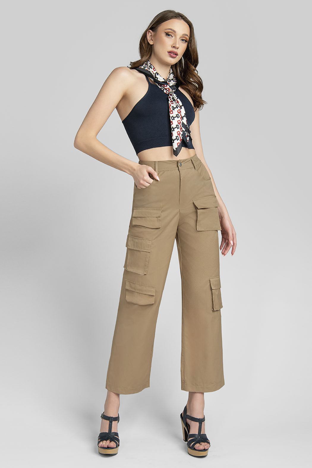 Pantalon Cargo Corte Ancho