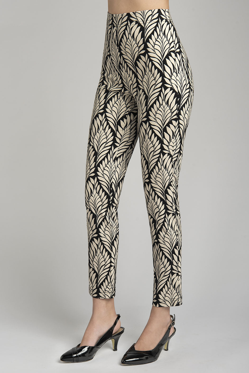 Pantalon Corte Skinny Estampado Floral