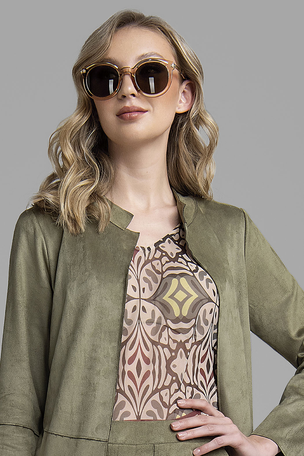 Blusa Sin Mangas Estampada