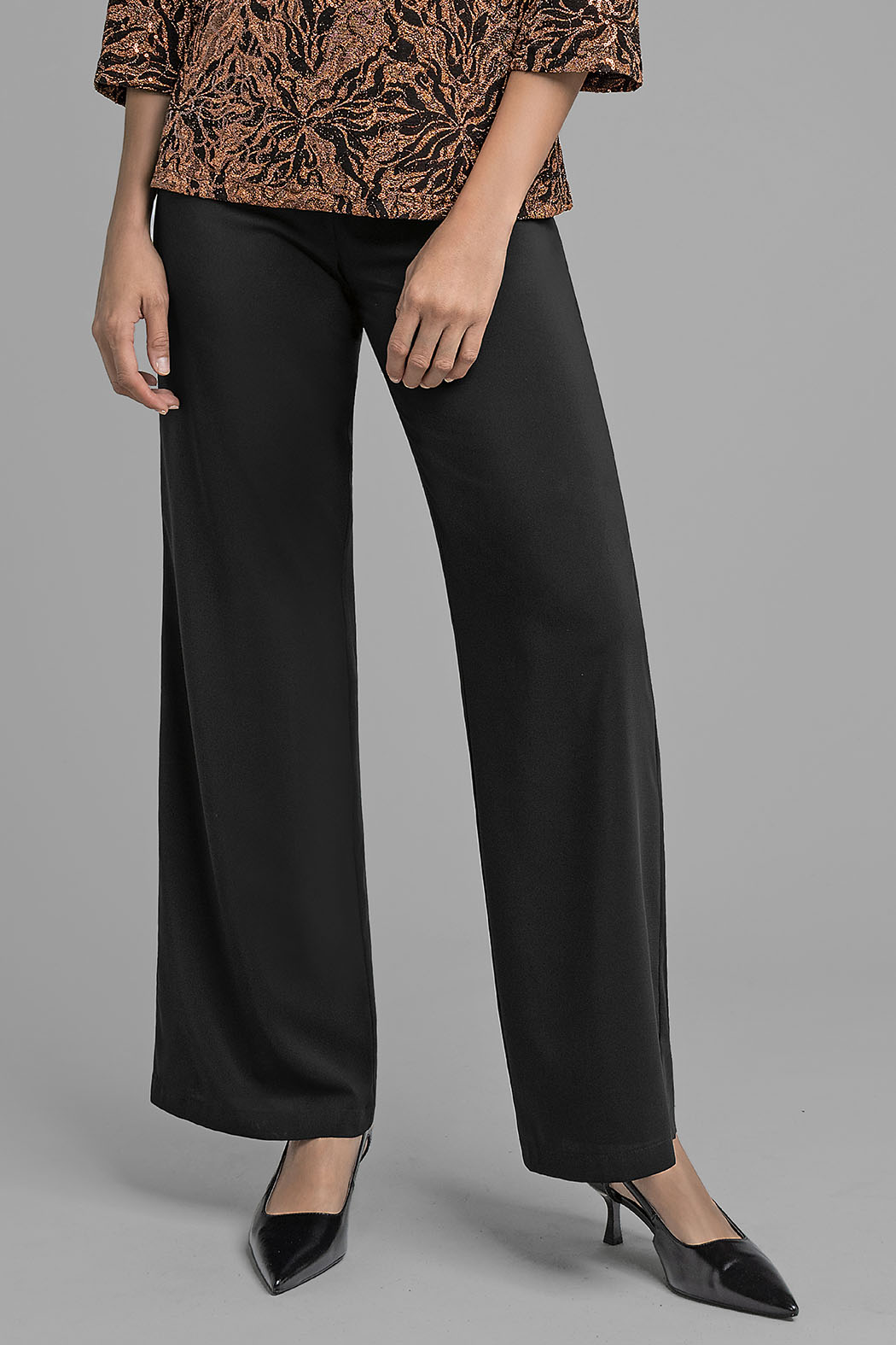 Pantalon Liso Corte Recto