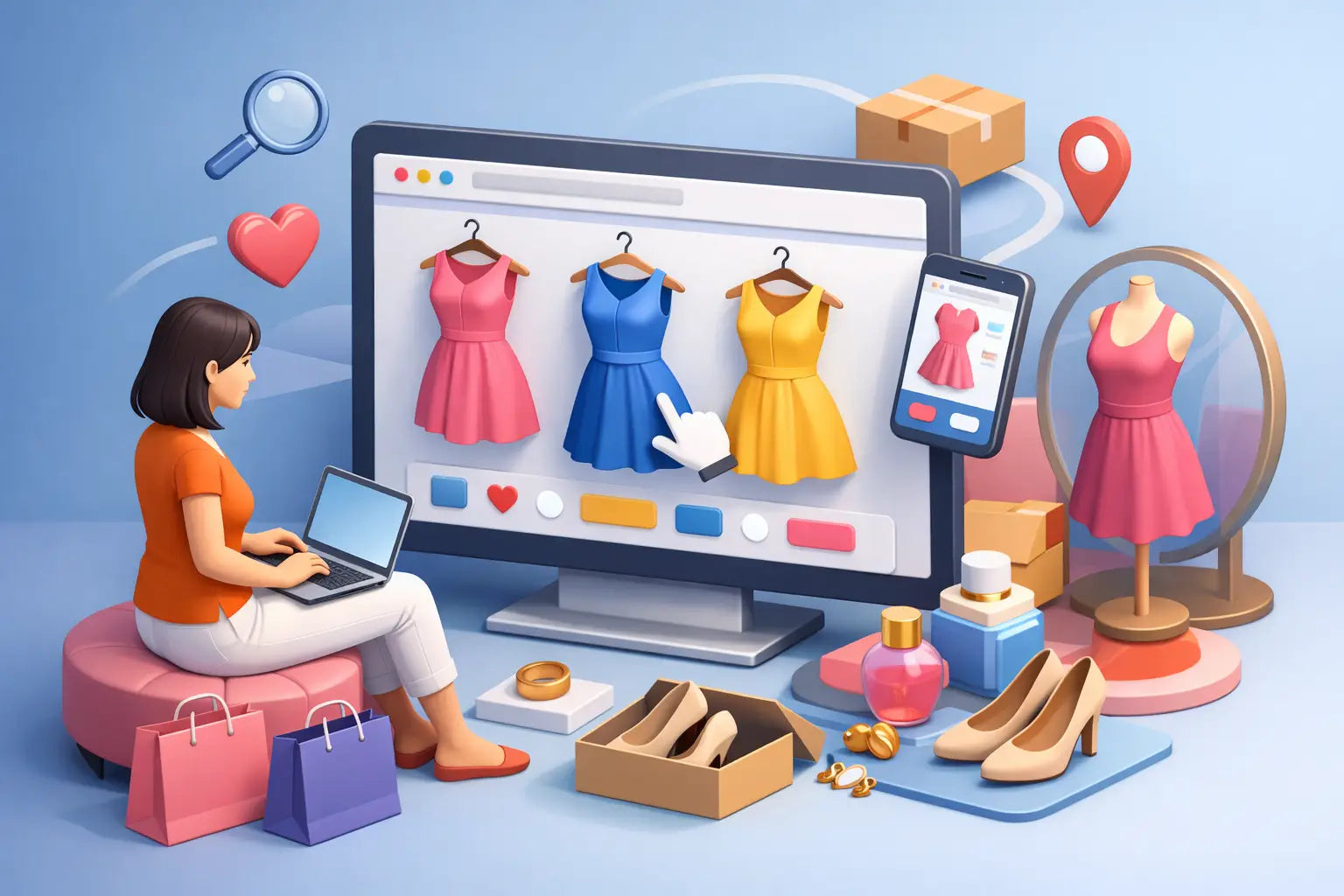 Cómo comprar vestidos en línea y acertar