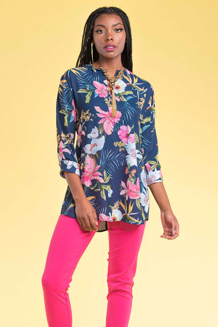 Bluson Con Estampado De Flores