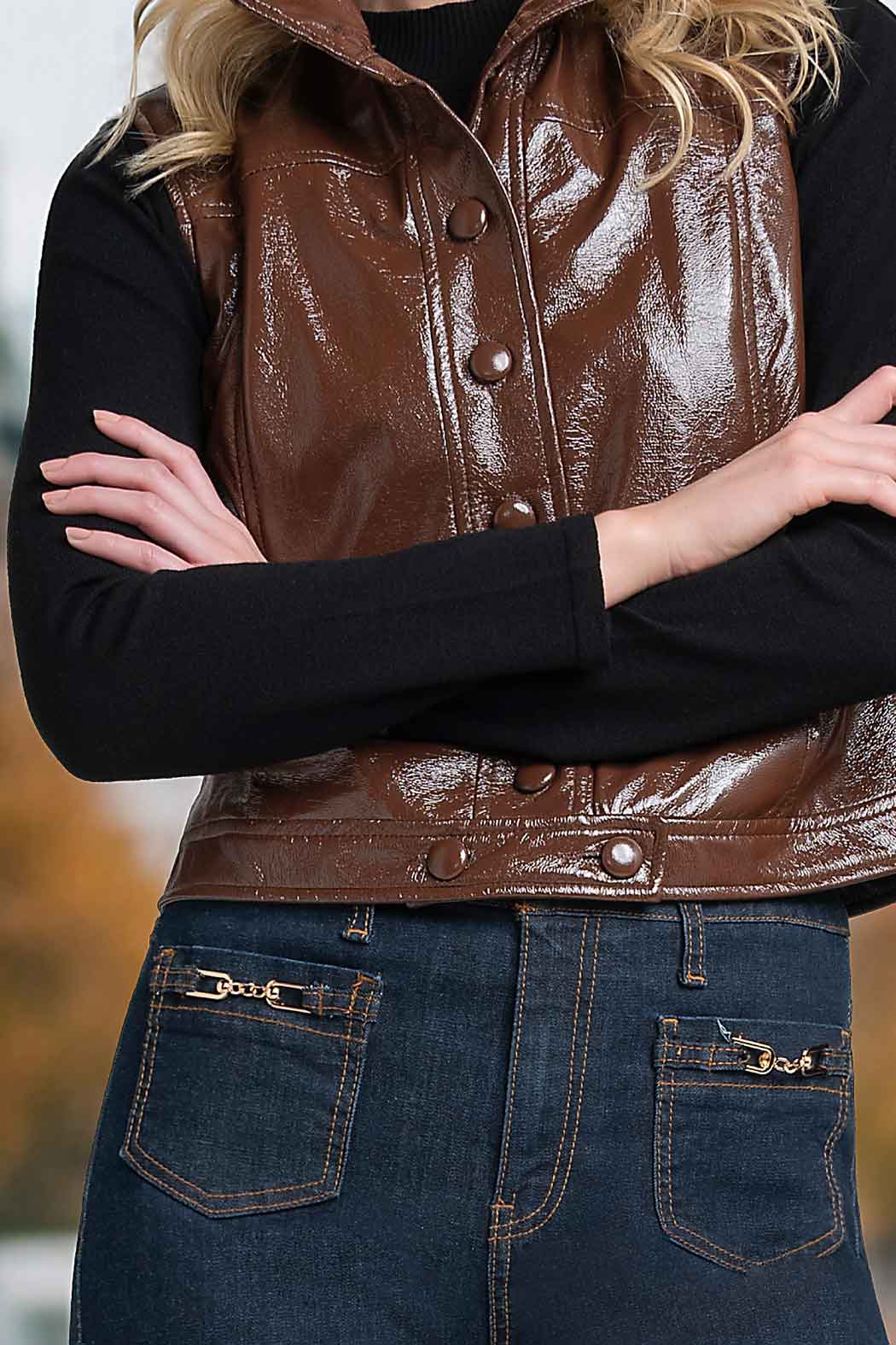 Sueter De Punto Con Cuello Alto