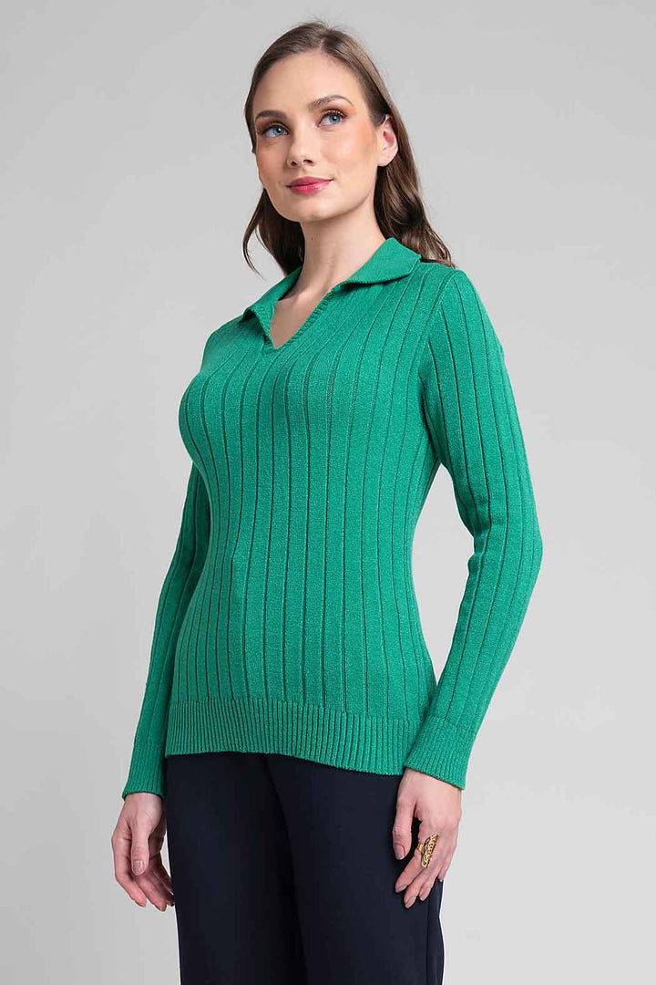Sueter De Punto Con Cuello Sport