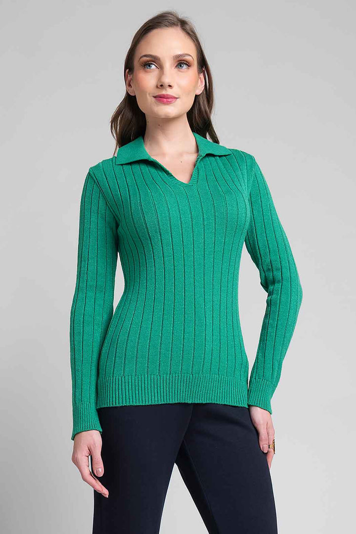 Sueter De Punto Con Cuello Sport