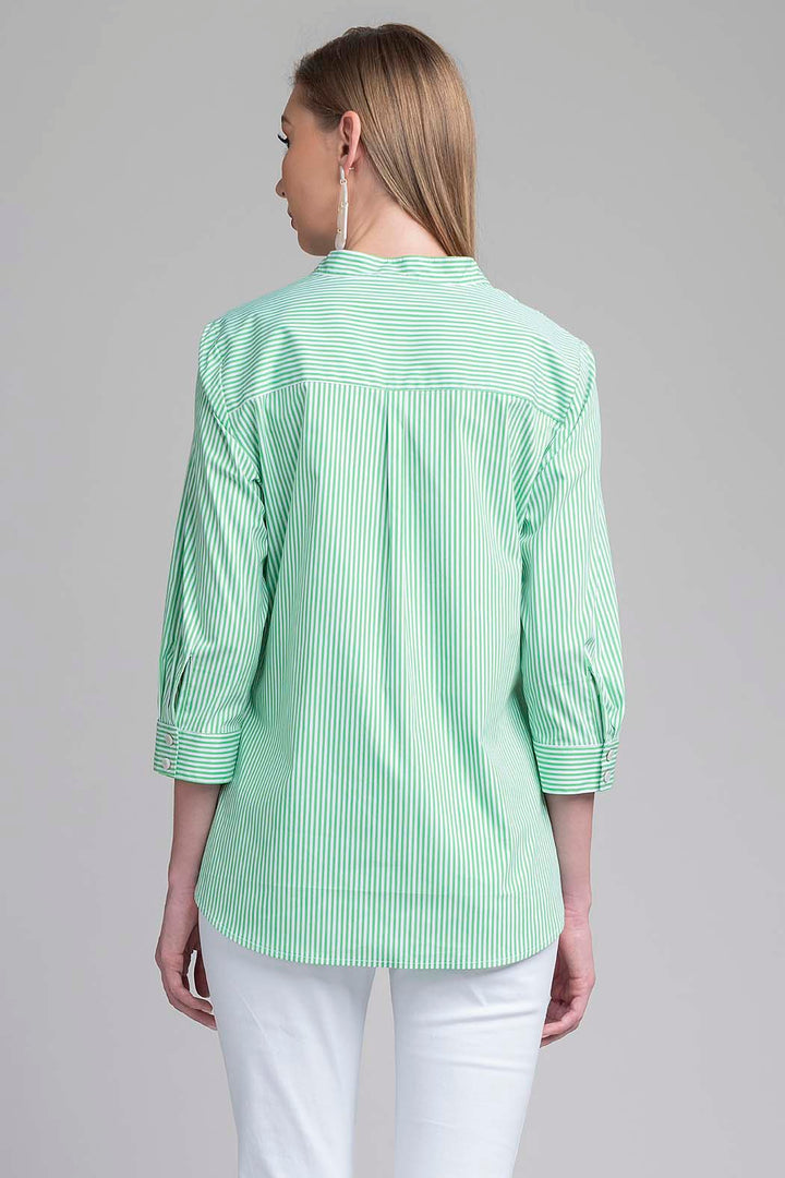 Blusa Con Estampado A Rayas