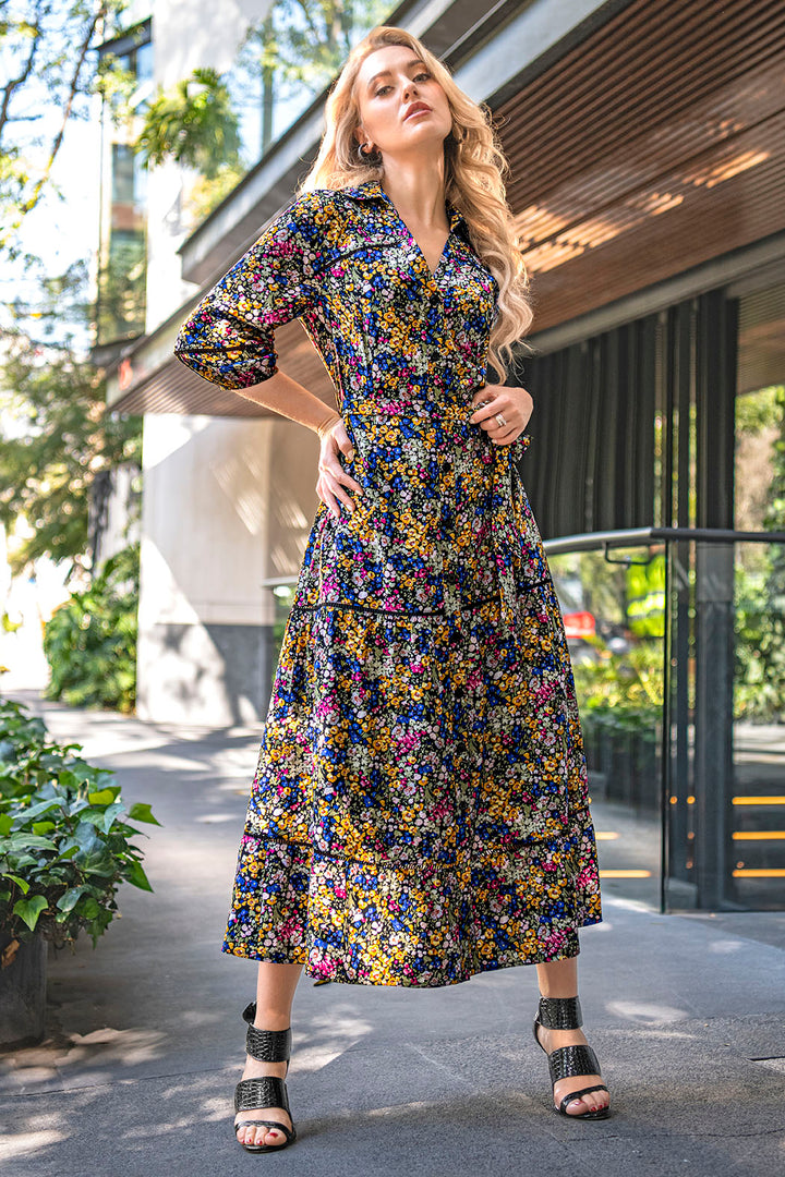 Vestido Estampado De Flores