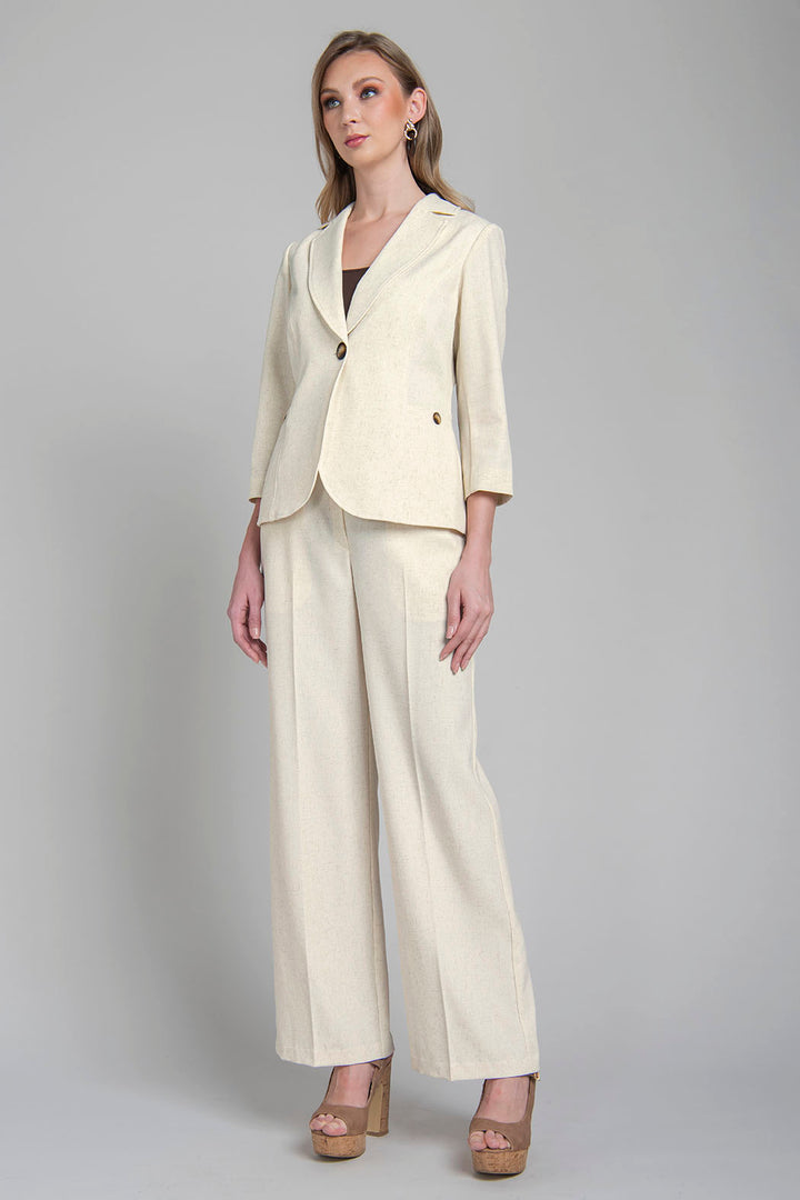 Conjunto De Pantalon Corte Ancho Con Saco