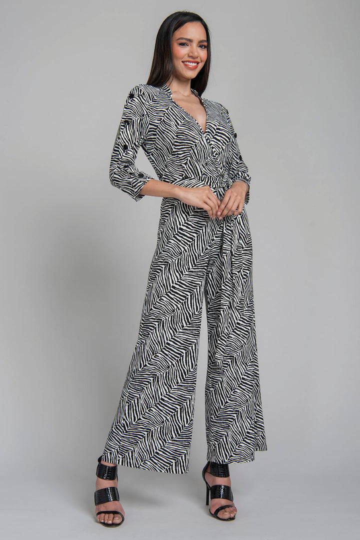 Jumpsuit Con Estampado De Cebra