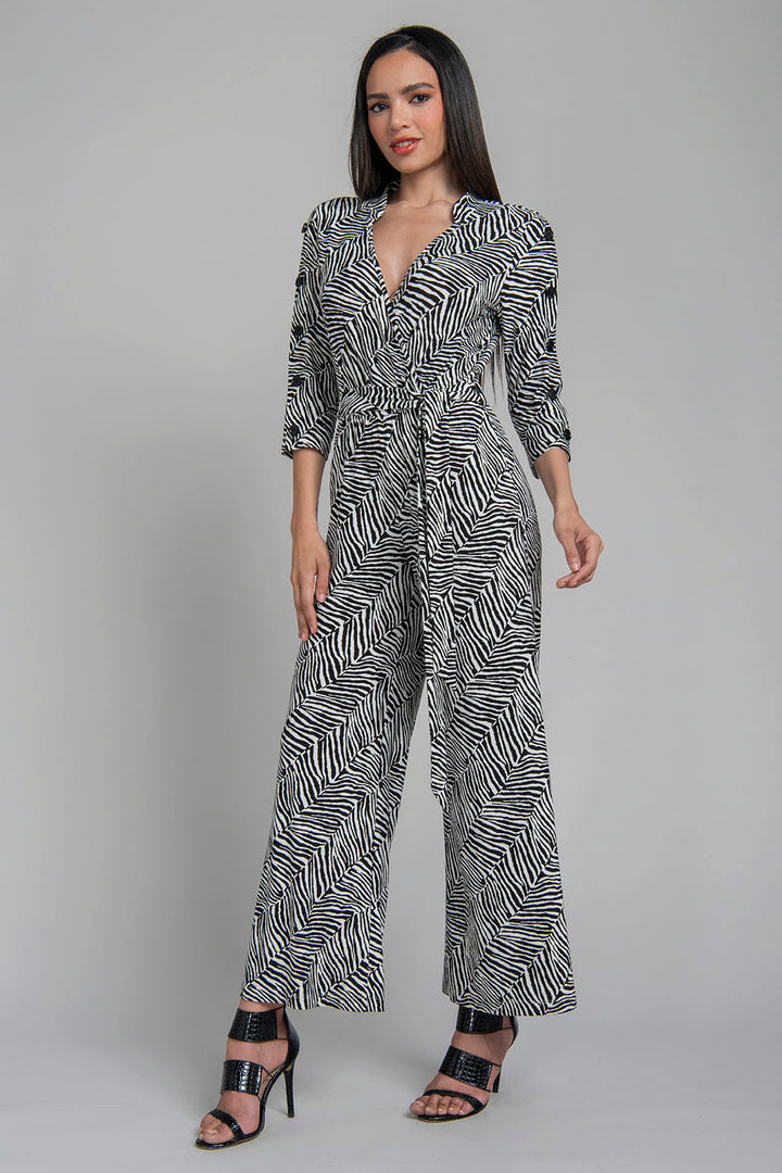 Jumpsuit Con Estampado De Cebra