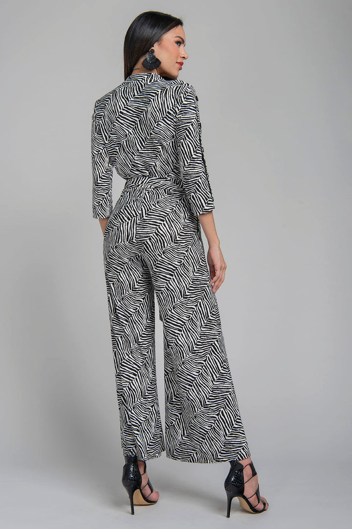 Jumpsuit Con Estampado De Cebra