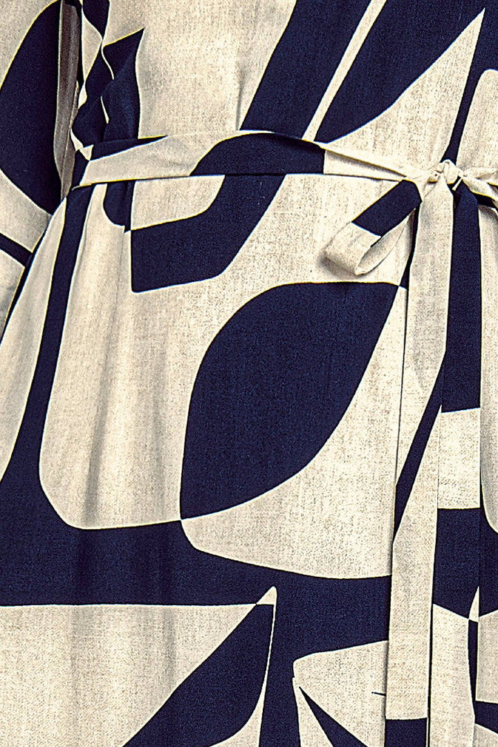 Vestido Manga Larga Estampado