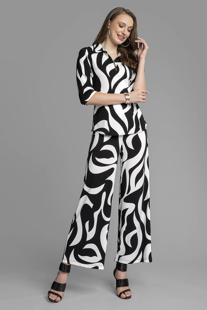 Conjunto De Pantalon Con Blusa Estampado