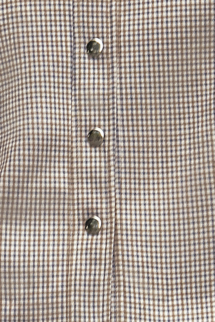 Conjunto De Pantalon Con Chamarra Corta De Cuadros