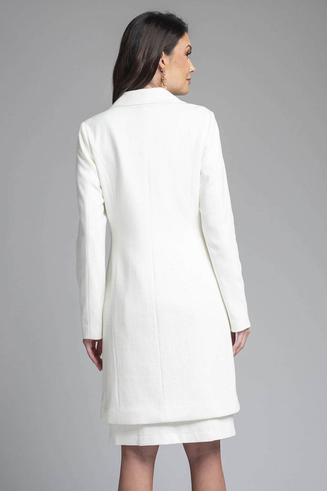 Vestido Con Saco Largo Y Solapa