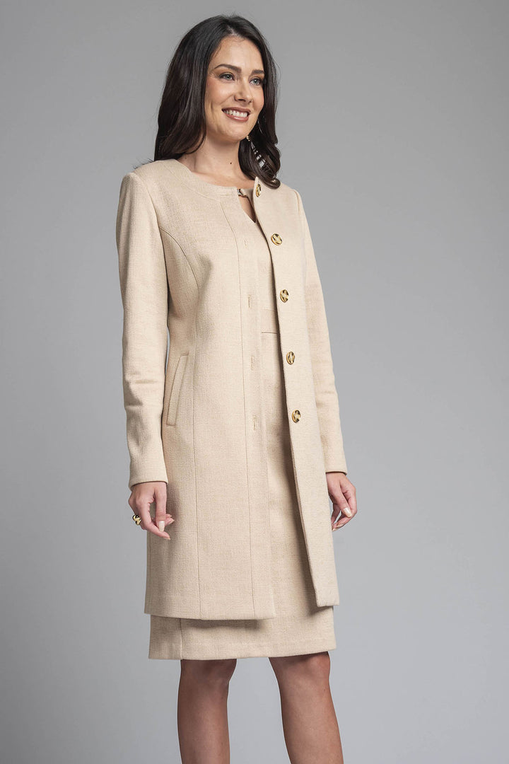 Vestido Con Saco Largo Liso