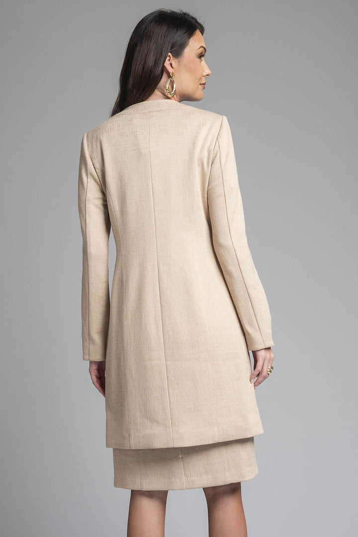 Vestido Con Saco Largo Liso