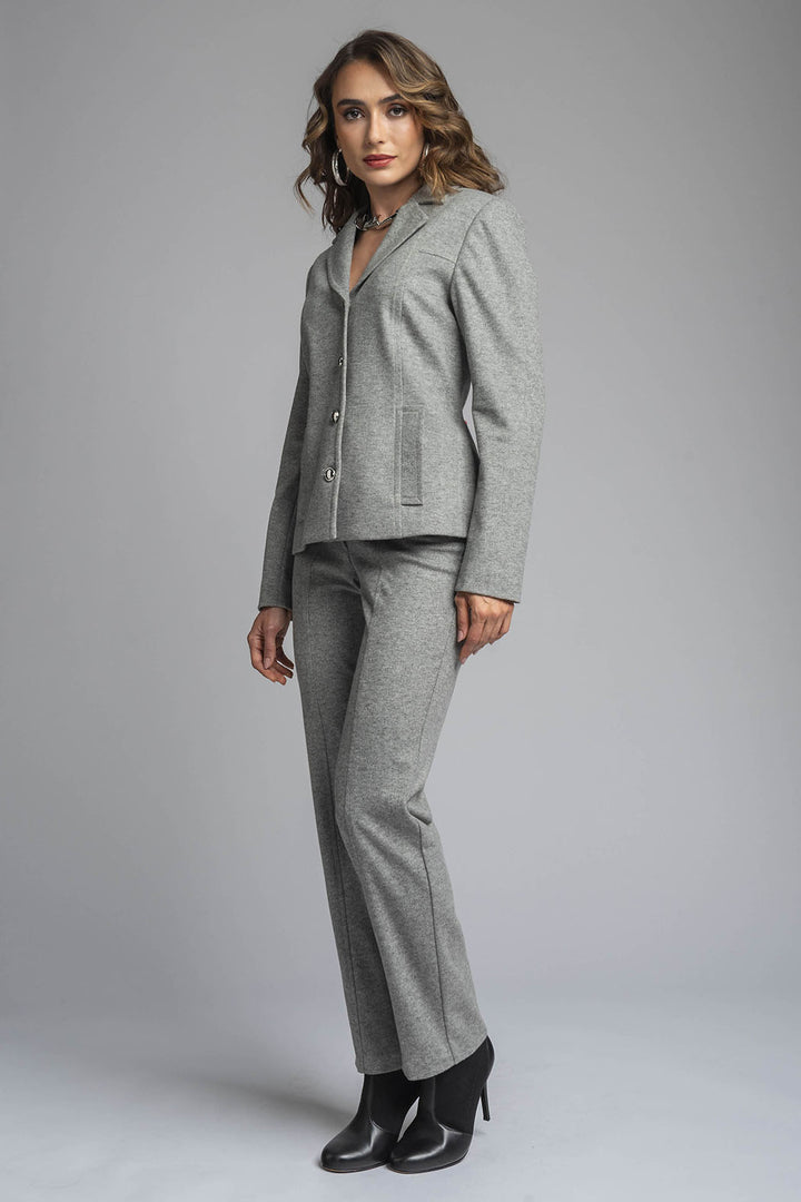 Conjunto De Pantalon Con Saco Liso
