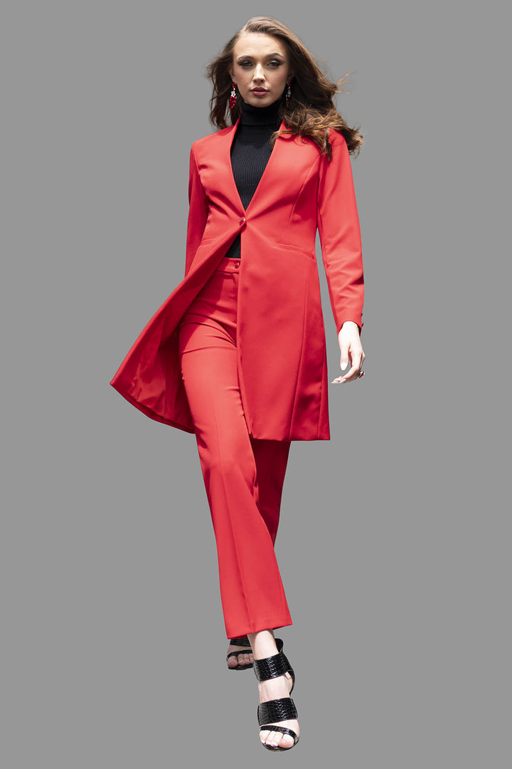 Conjunto De Pantalon Con Saco Largo