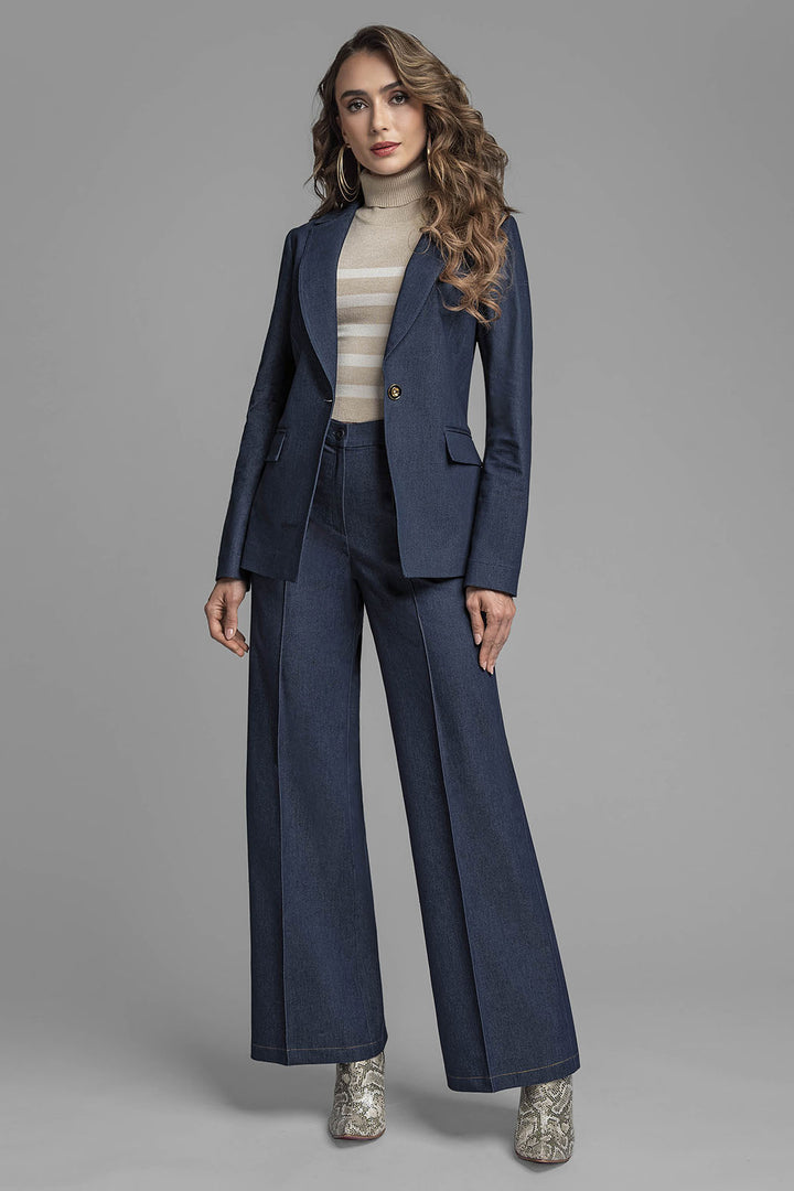 Conjunto De Pantalon Con Saco Liso