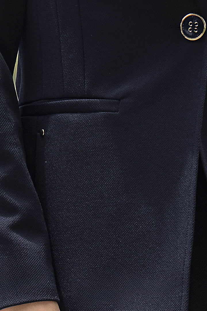 Conjunto De Pantalon Con Saco Y Boton Al Frente