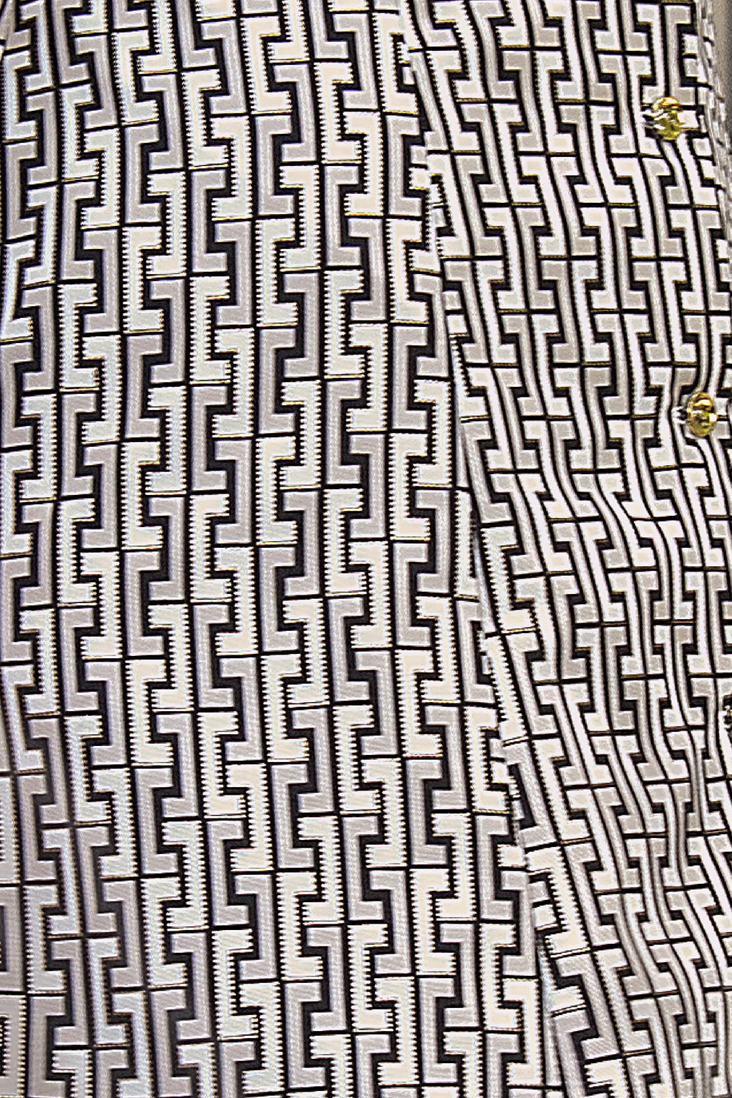 Vestido Estampado Con Botones Al Frente