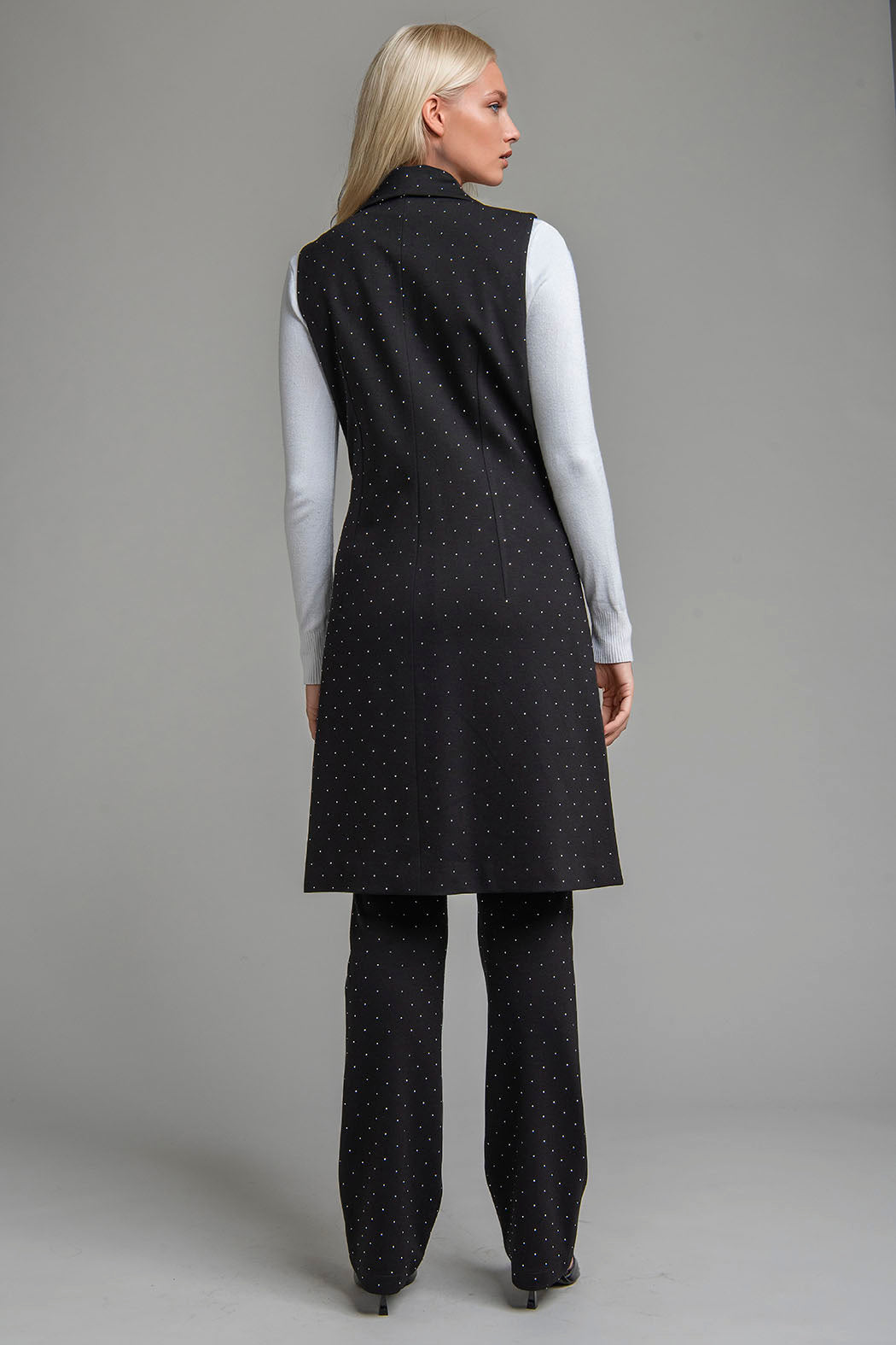 Conjunto De Pantalon Con Chaleco Largo