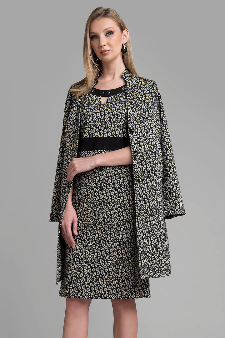 Vestido Con Saco Largo Estampado De Animal Print