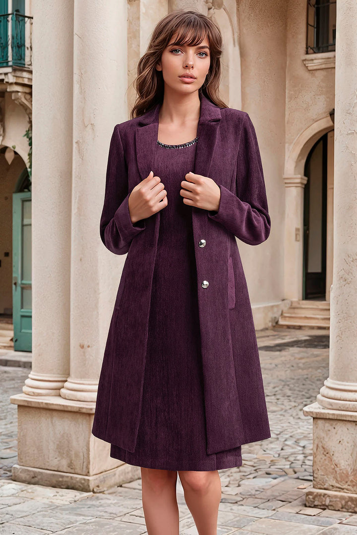 Vestido Con Saco Largo