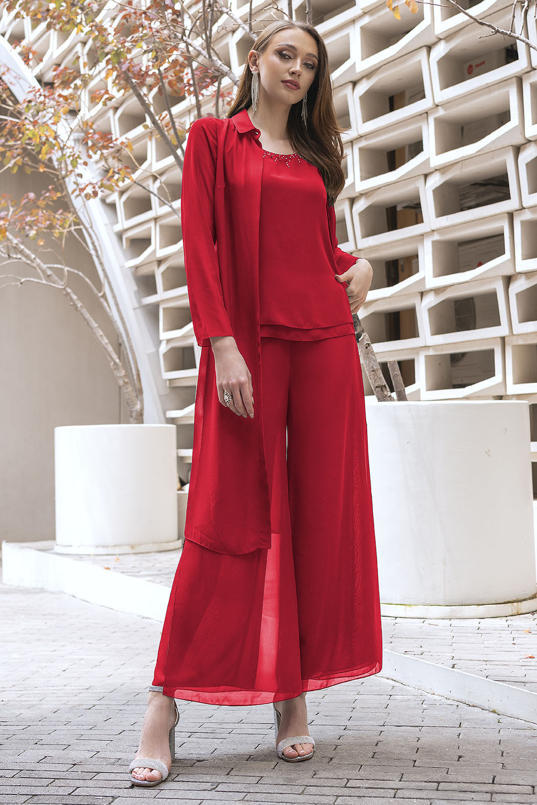 Conjunto De Pantalon Con Top Y Ensamble