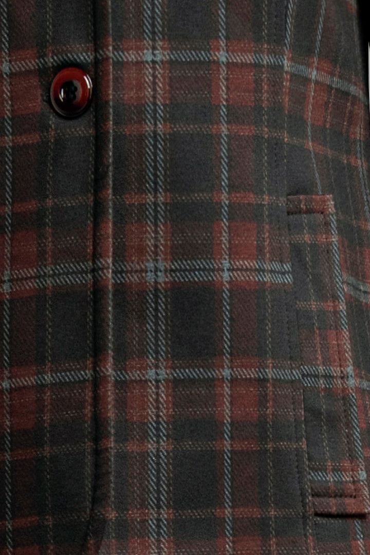 Conjunto De Pantalon Con Saco De Cuadros