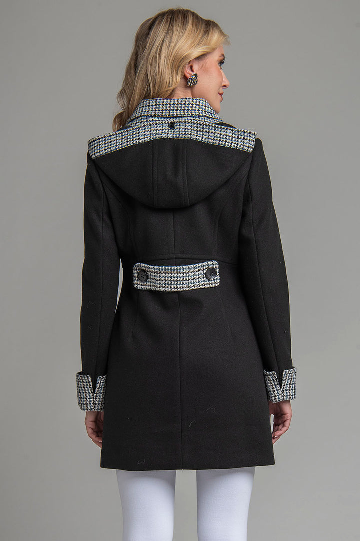 Abrigo Largo Con Cierre En Bolsas Y Frente