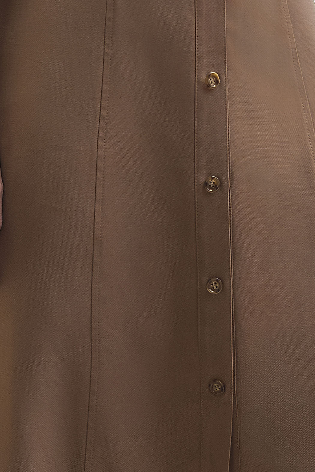 Vestido Camisero De Manga Larga