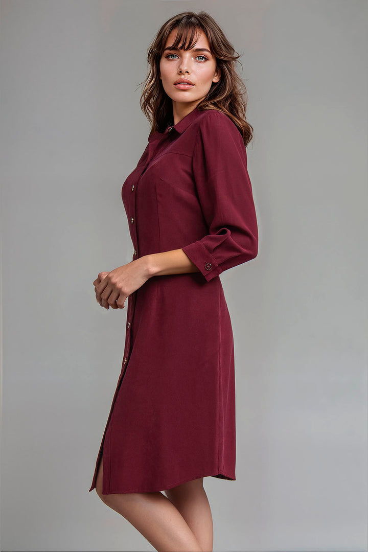 Vestido Camisero Manga 3/4