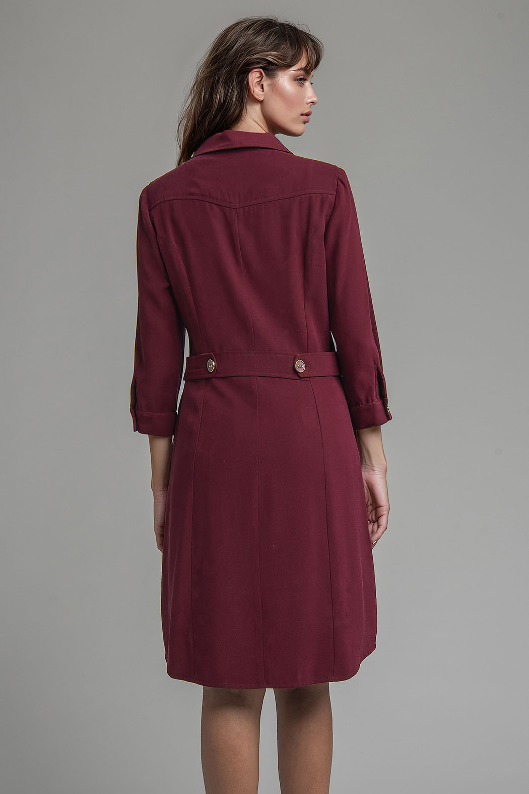 Vestido Camisero Manga 3/4