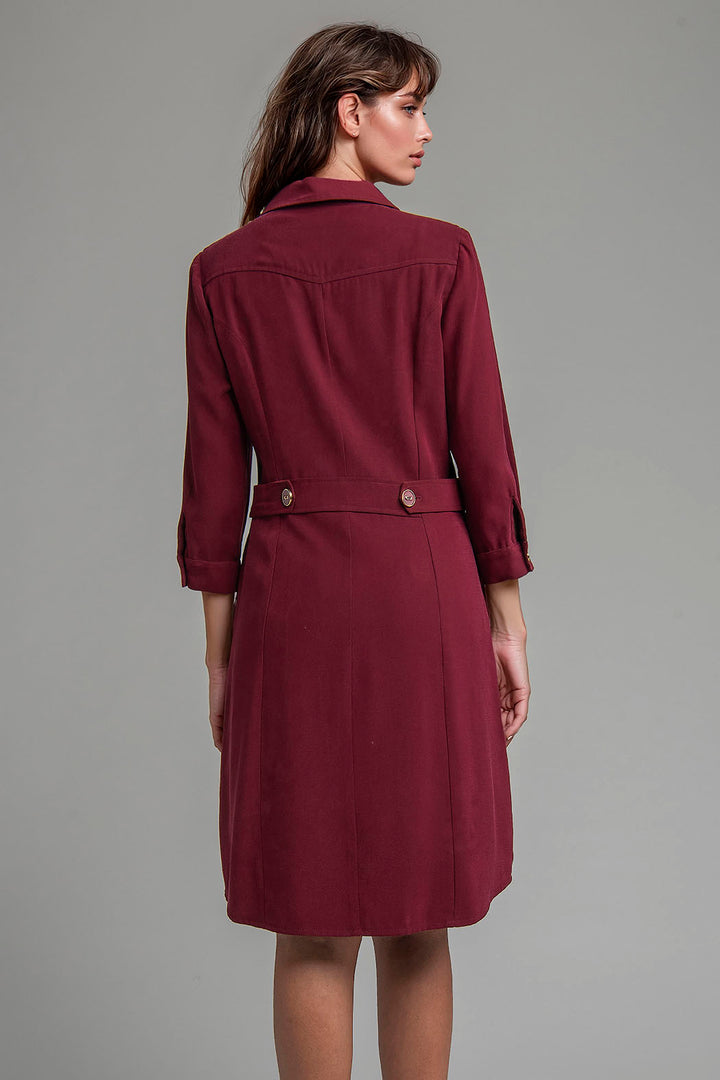 Vestido Camisero Manga 3/4