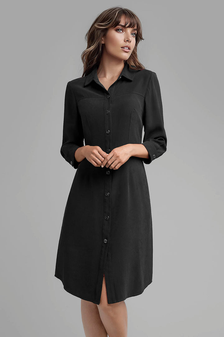 Vestido Camisero Manga 3/4