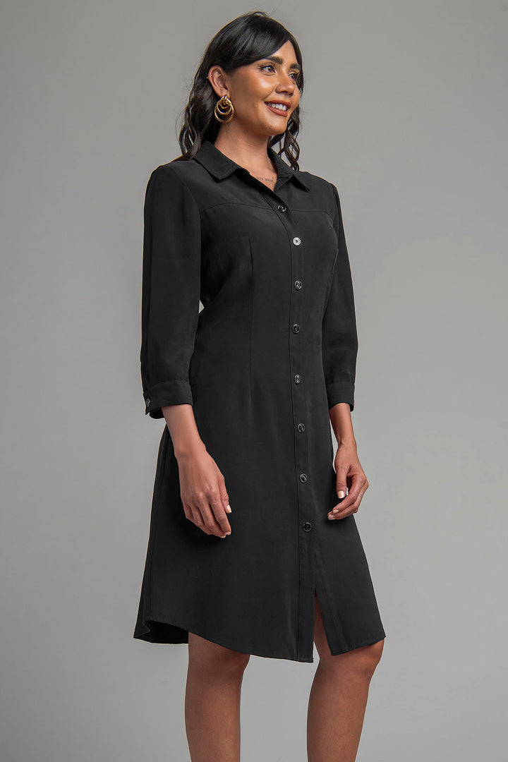 Vestido Camisero Manga 3/4