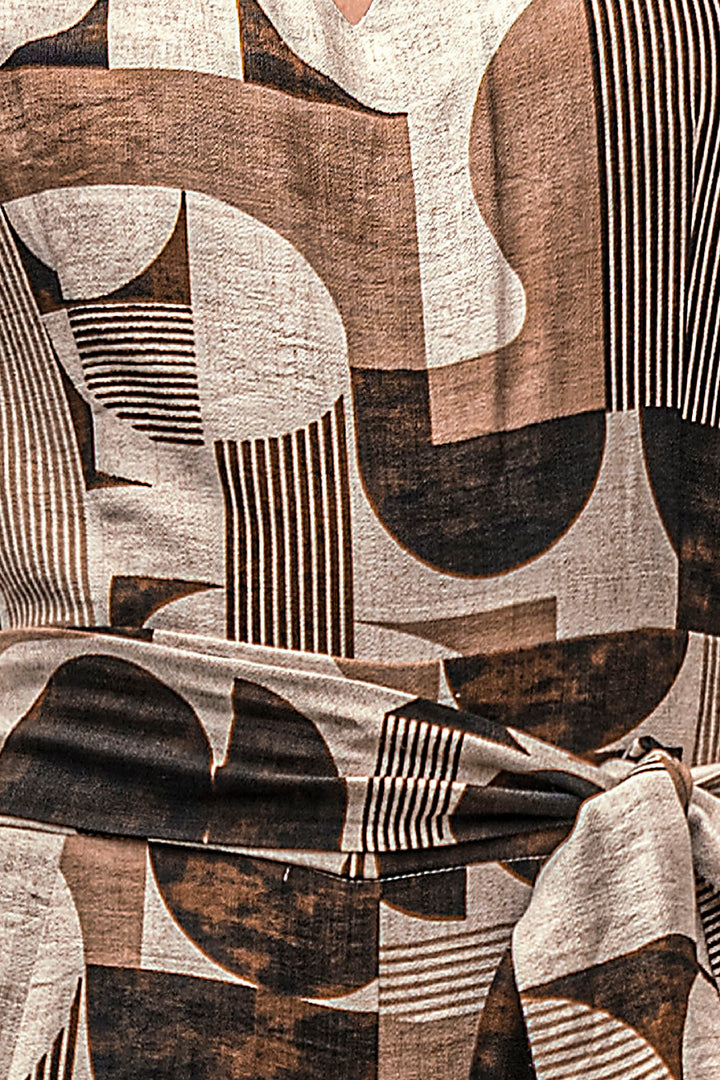 Jumpsuit Estampado De Manga Corta