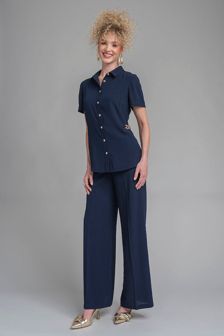 Conjunto De Pantalon Con Blusa