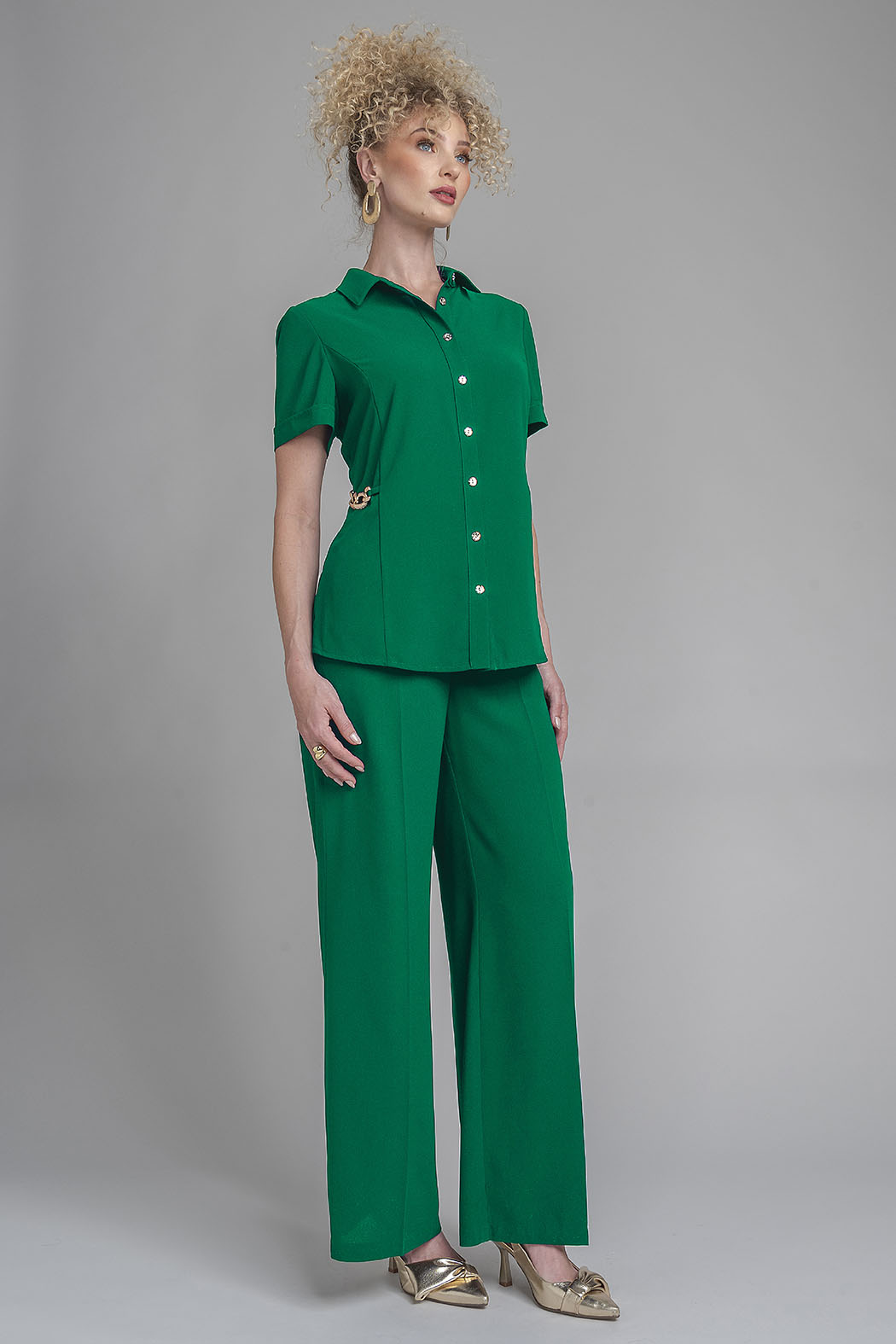 Conjunto De Pantalon Con Blusa