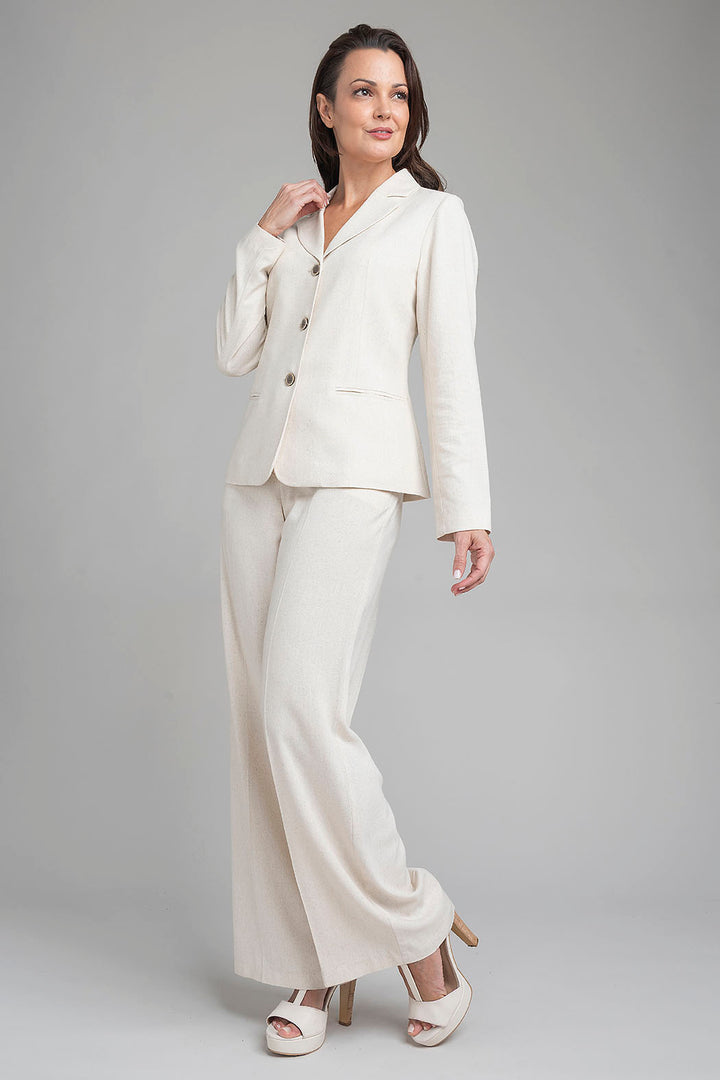 Conjunto De Pantalon Con Saco Liso