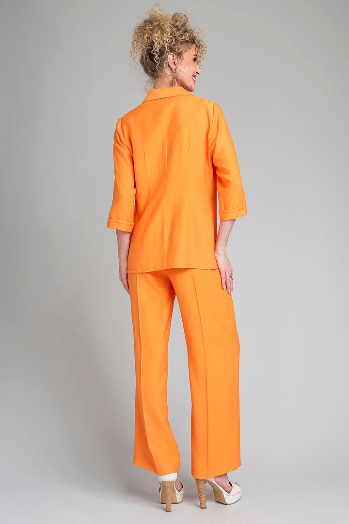 Conjunto De Pantalon Con Top Y Blusa Lisa