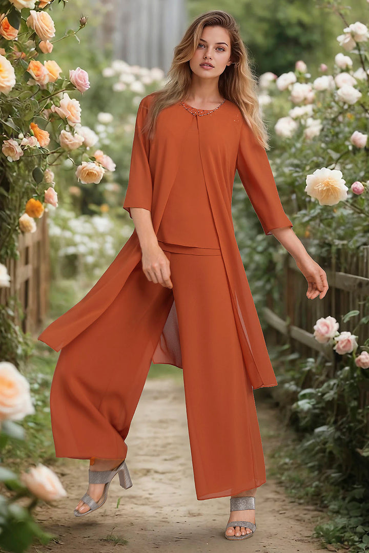 Conjunto De Pantalon Con Top Y Ensamble Largo