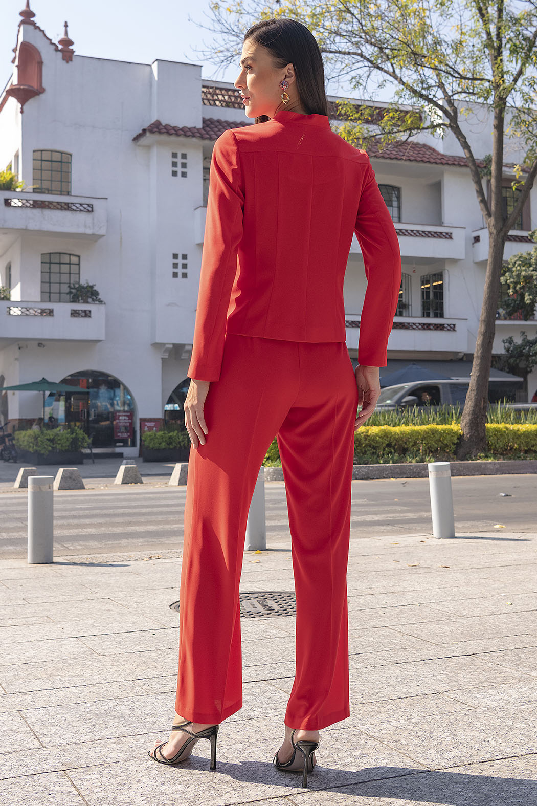 Conjunto De Pantalon Con Saco Liso