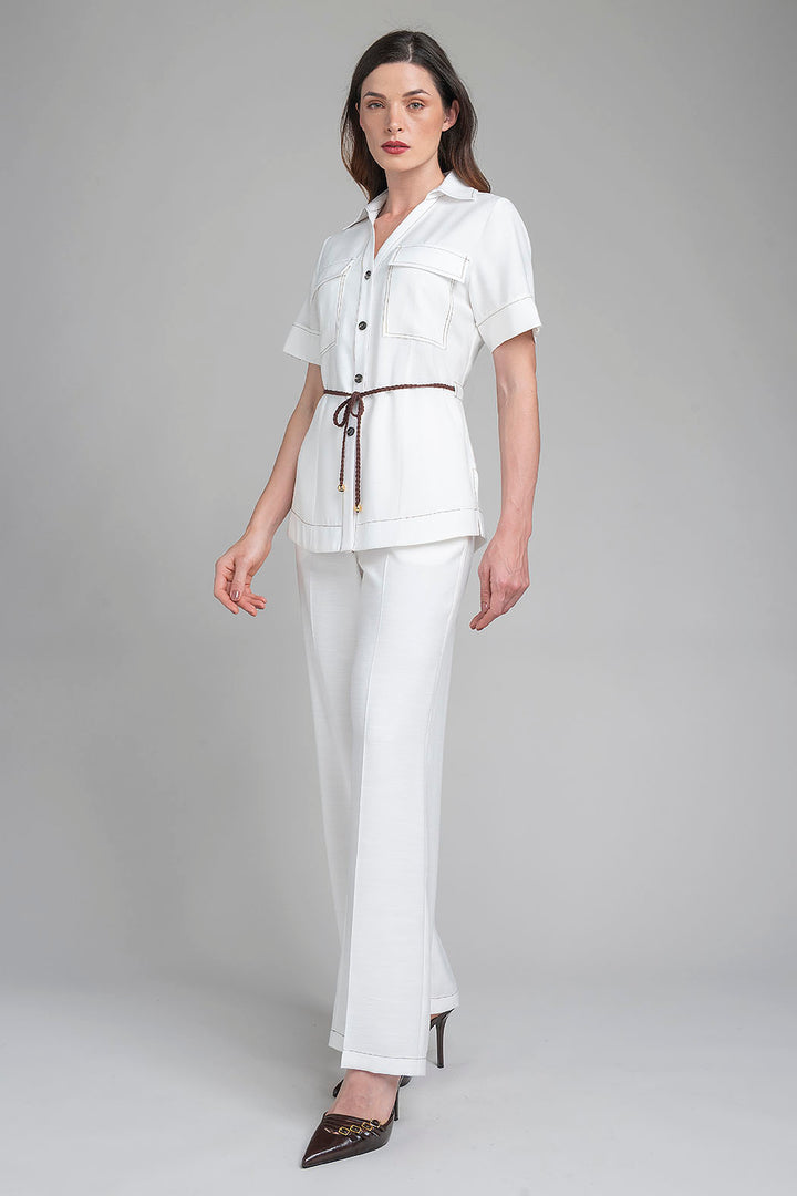 Conjunto De Pantalon Con Blusa