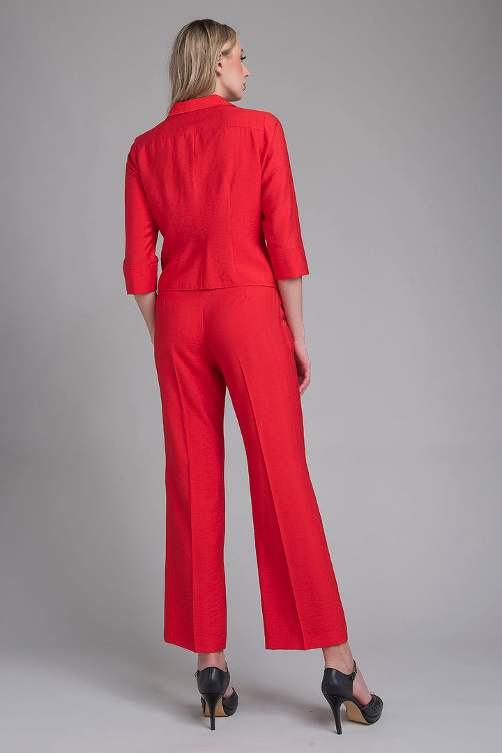 Conjunto De Pantalon Con Blusa De Manga 3/4