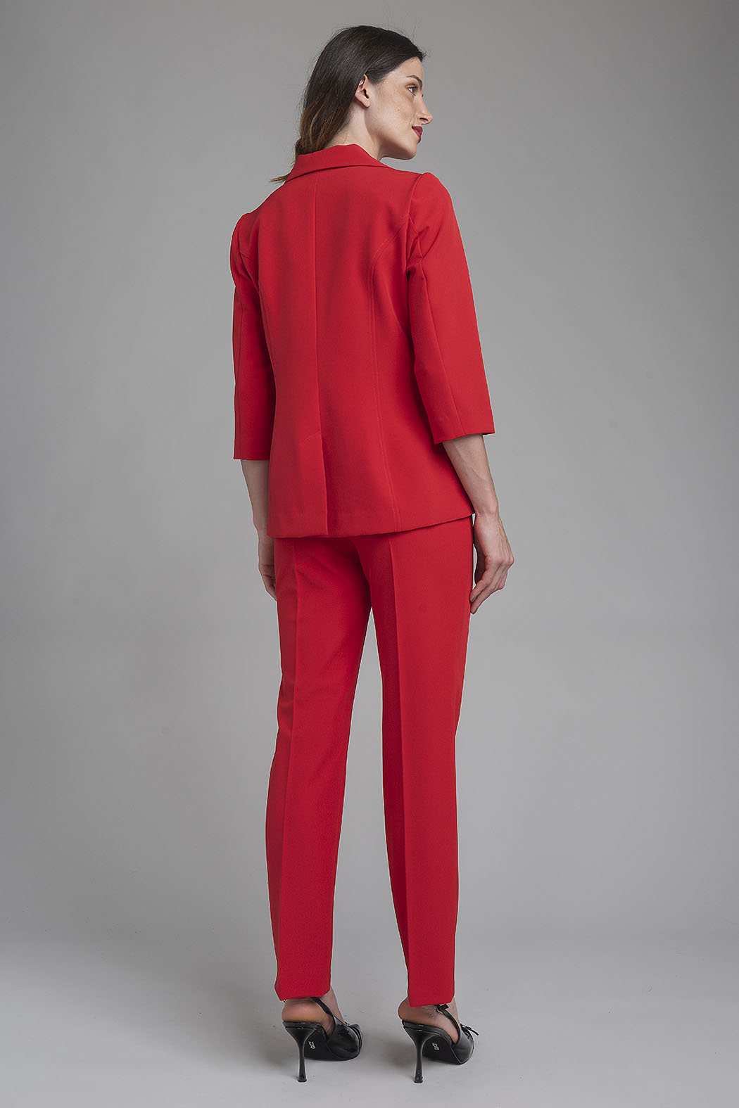 Conjunto De Pantalon Con Saco Corto