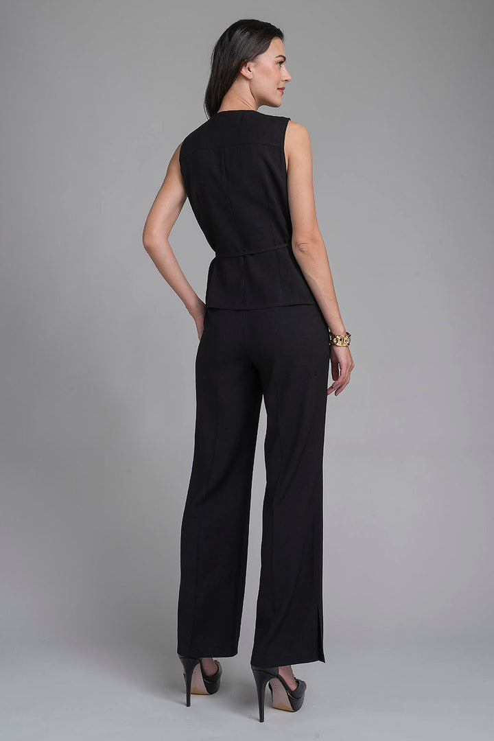 Conjunto De Pantalon Con Blusa Sin Mangas